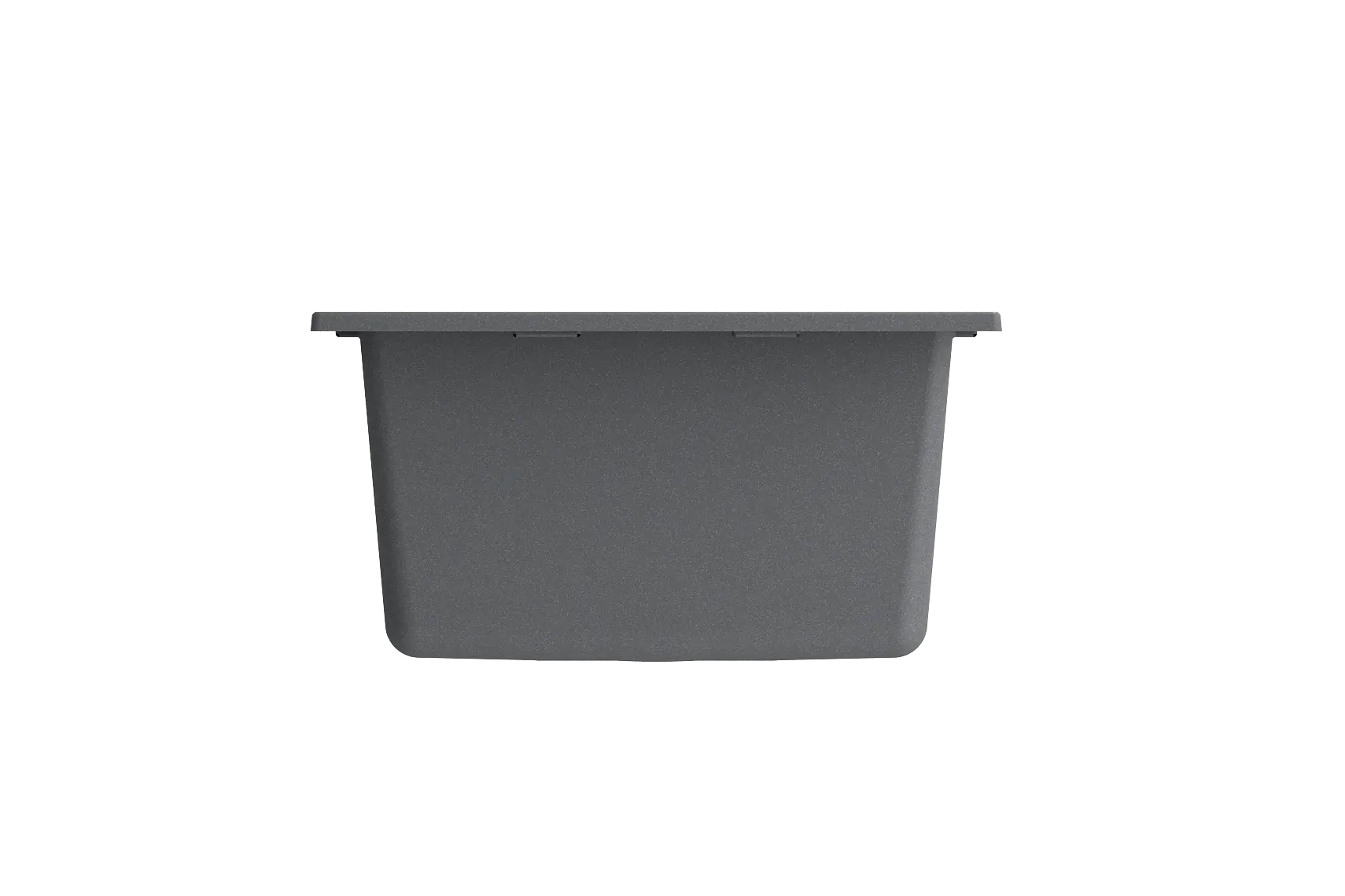 BOCCHI Campino Uno 16" Rectangle Composite Granite Bar/Prep Sink, Concrete Gray, 1608-506-0126