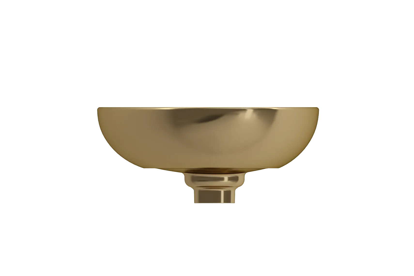 BOCCHI Etna 23" Palette Shaped Vessel Fireclay Bathroom Sink, Matte Gold, 1114-403-0125