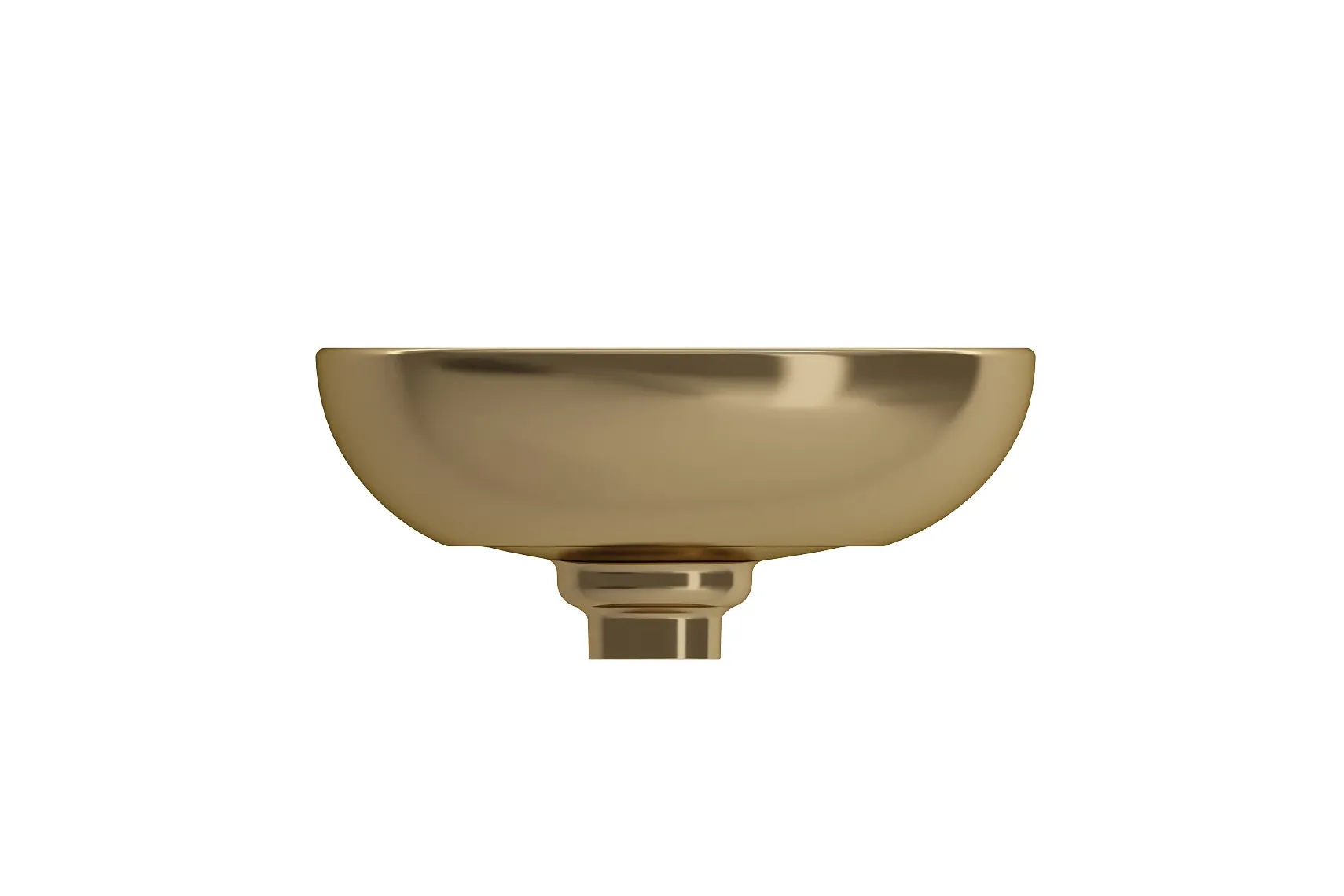 BOCCHI Etna 23" Palette Shaped Vessel Fireclay Bathroom Sink, Matte Gold, 1114-403-0125