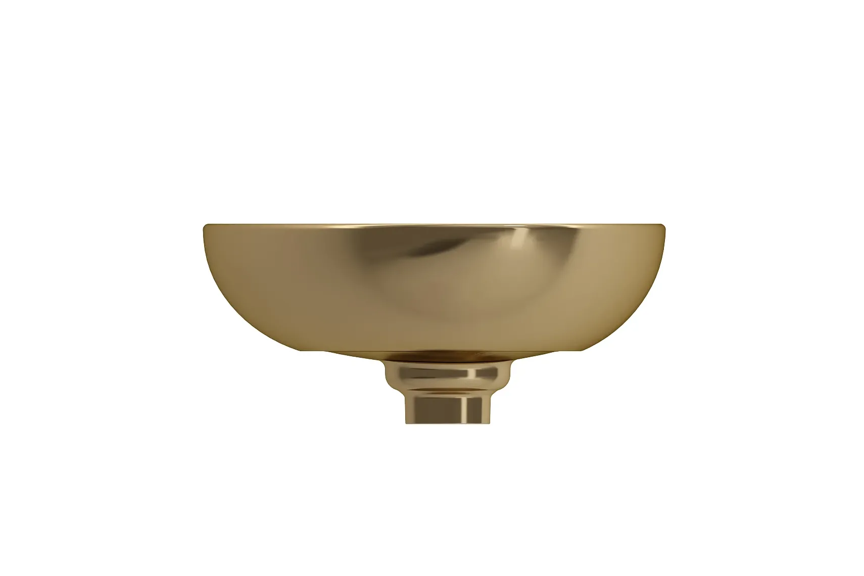 BOCCHI Etna 23" Palette Shaped Vessel Fireclay Bathroom Sink, Matte Gold, 1114-403-0125
