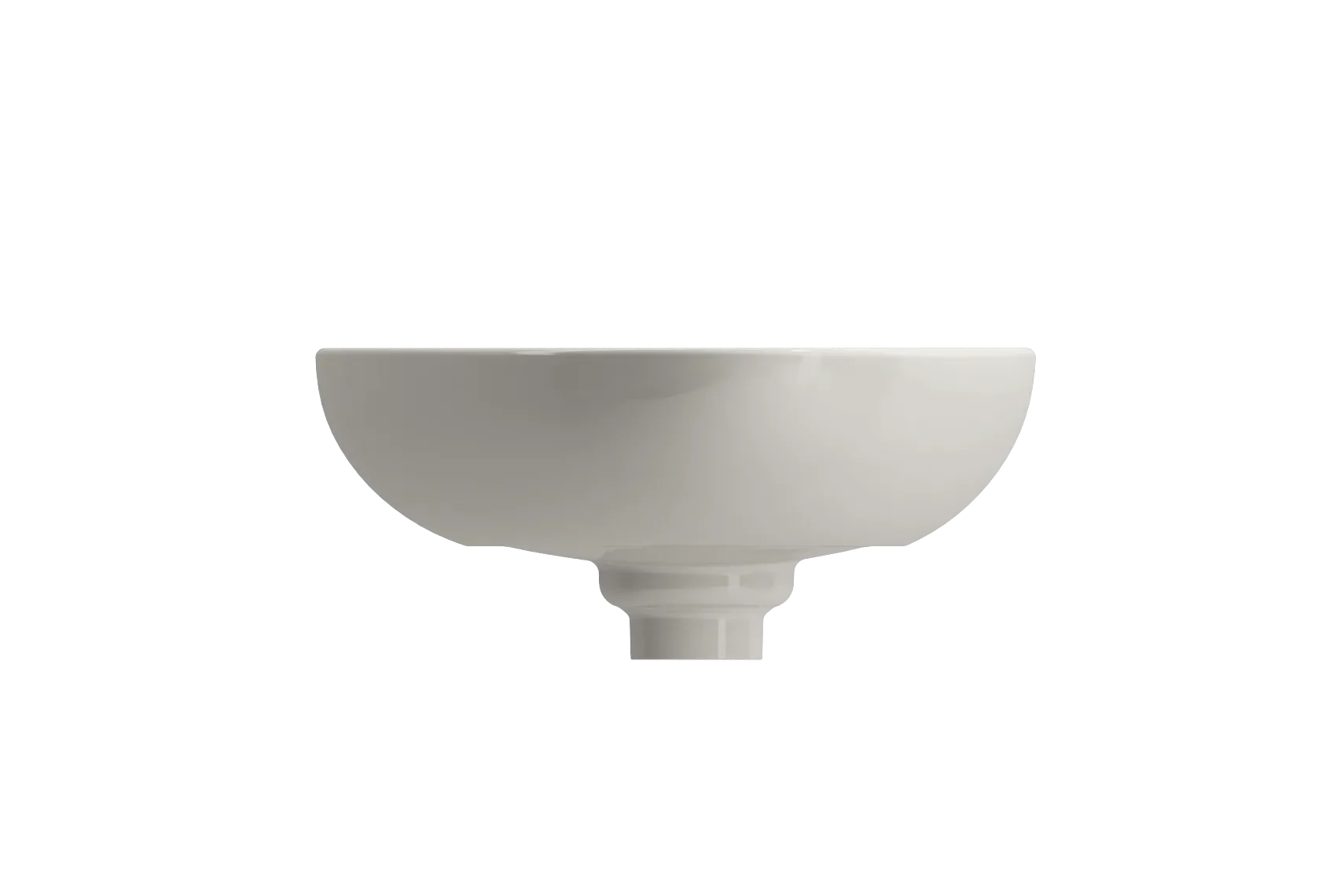 BOCCHI Etna 23" Palette Shaped Vessel Fireclay Bathroom Sink, Biscuit, 1114-014-0125