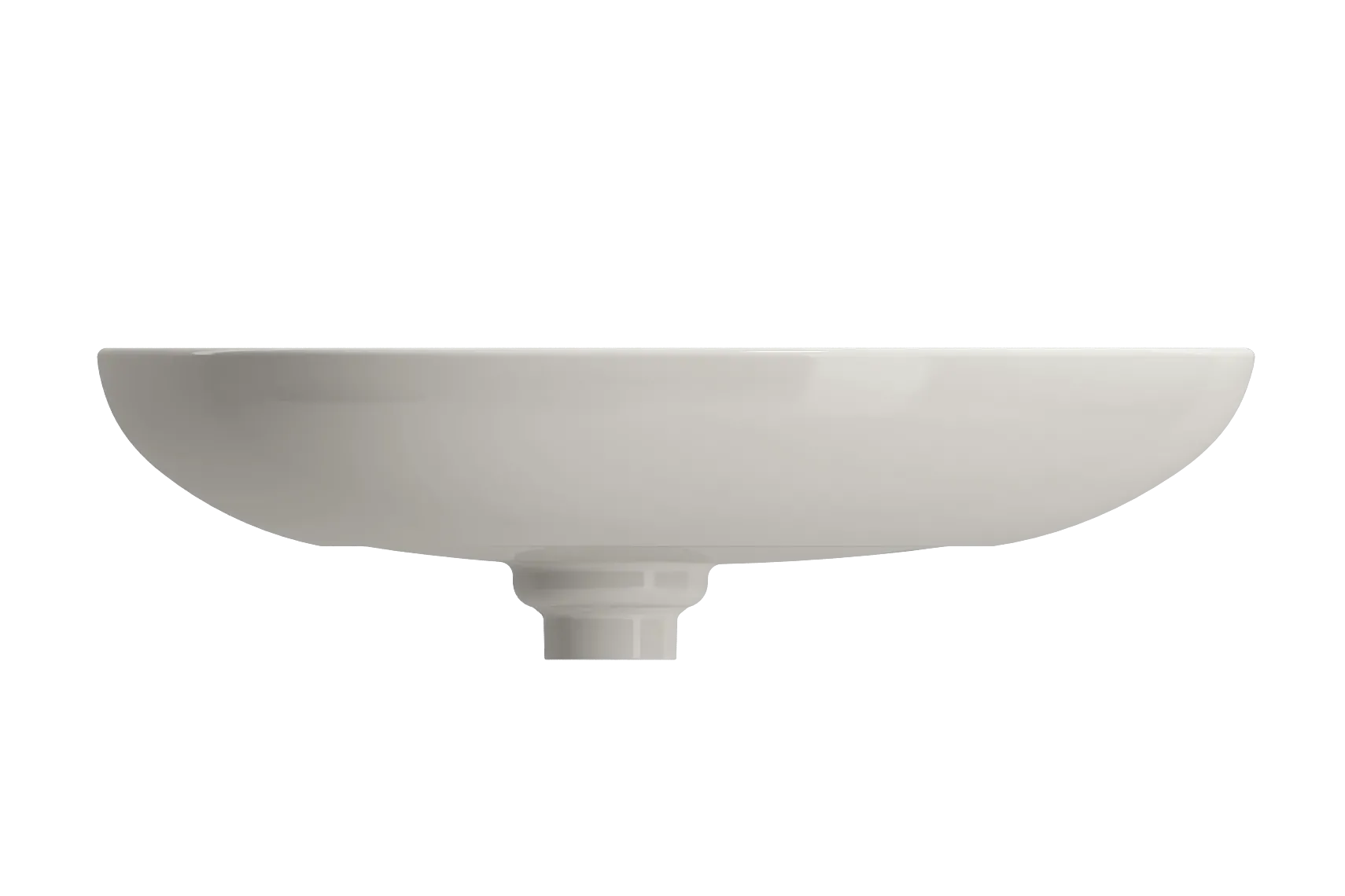 BOCCHI Etna 23" Palette Shaped Vessel Fireclay Bathroom Sink, Biscuit, 1114-014-0125