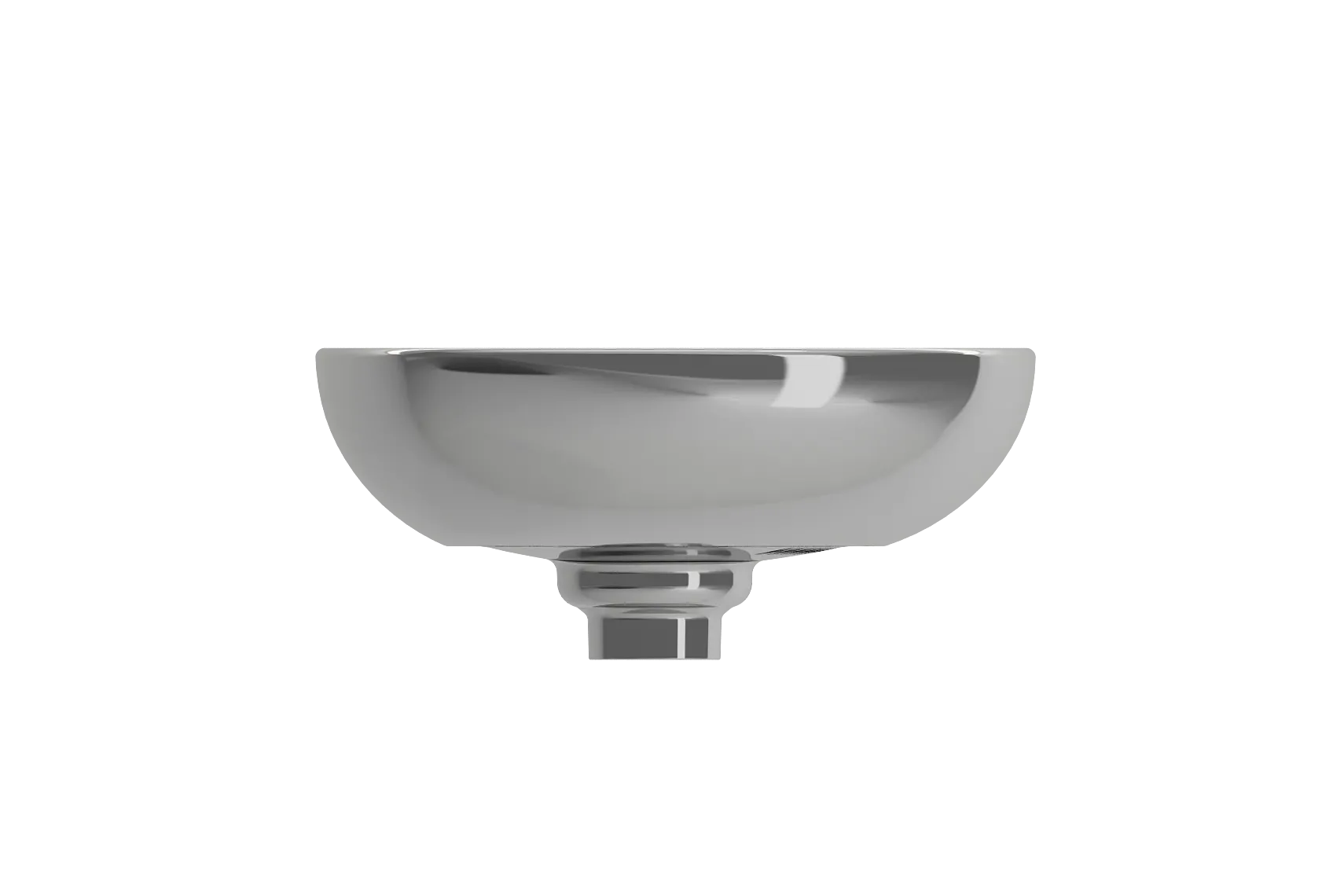 BOCCHI Etna 23" Palette Shaped Vessel Fireclay Bathroom Sink, Platinum, 1114-401-0125