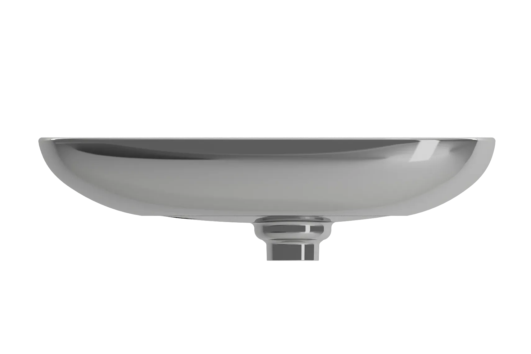 BOCCHI Etna 23" Palette Shaped Vessel Fireclay Bathroom Sink, Platinum, 1114-401-0125