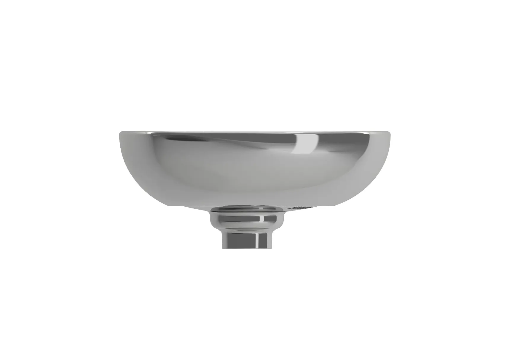 BOCCHI Etna 23" Palette Shaped Vessel Fireclay Bathroom Sink, Platinum, 1114-401-0125