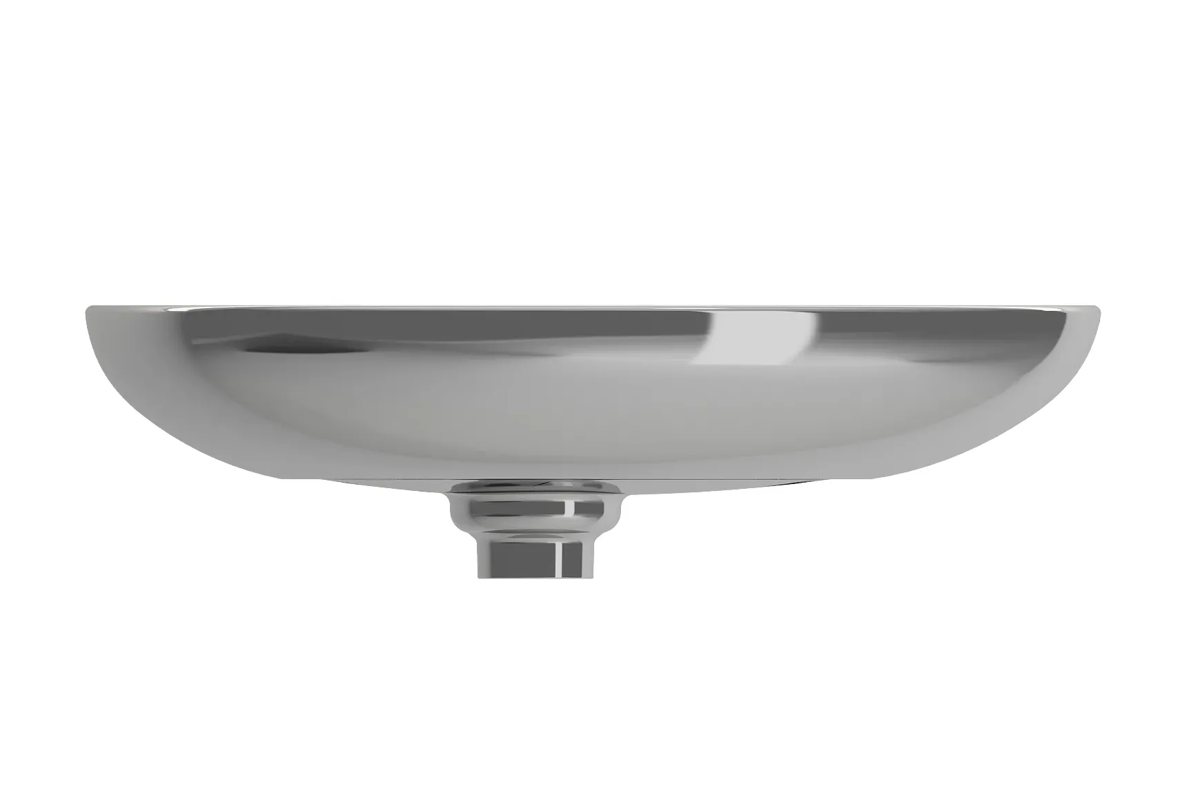 BOCCHI Etna 23" Palette Shaped Vessel Fireclay Bathroom Sink, Platinum, 1114-401-0125