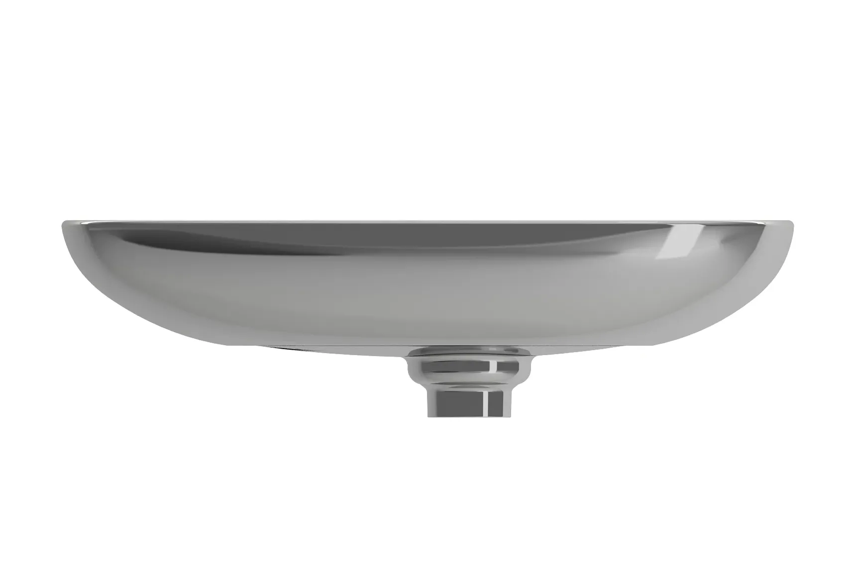 BOCCHI Etna 23" Palette Shaped Vessel Fireclay Bathroom Sink, Platinum, 1114-401-0125