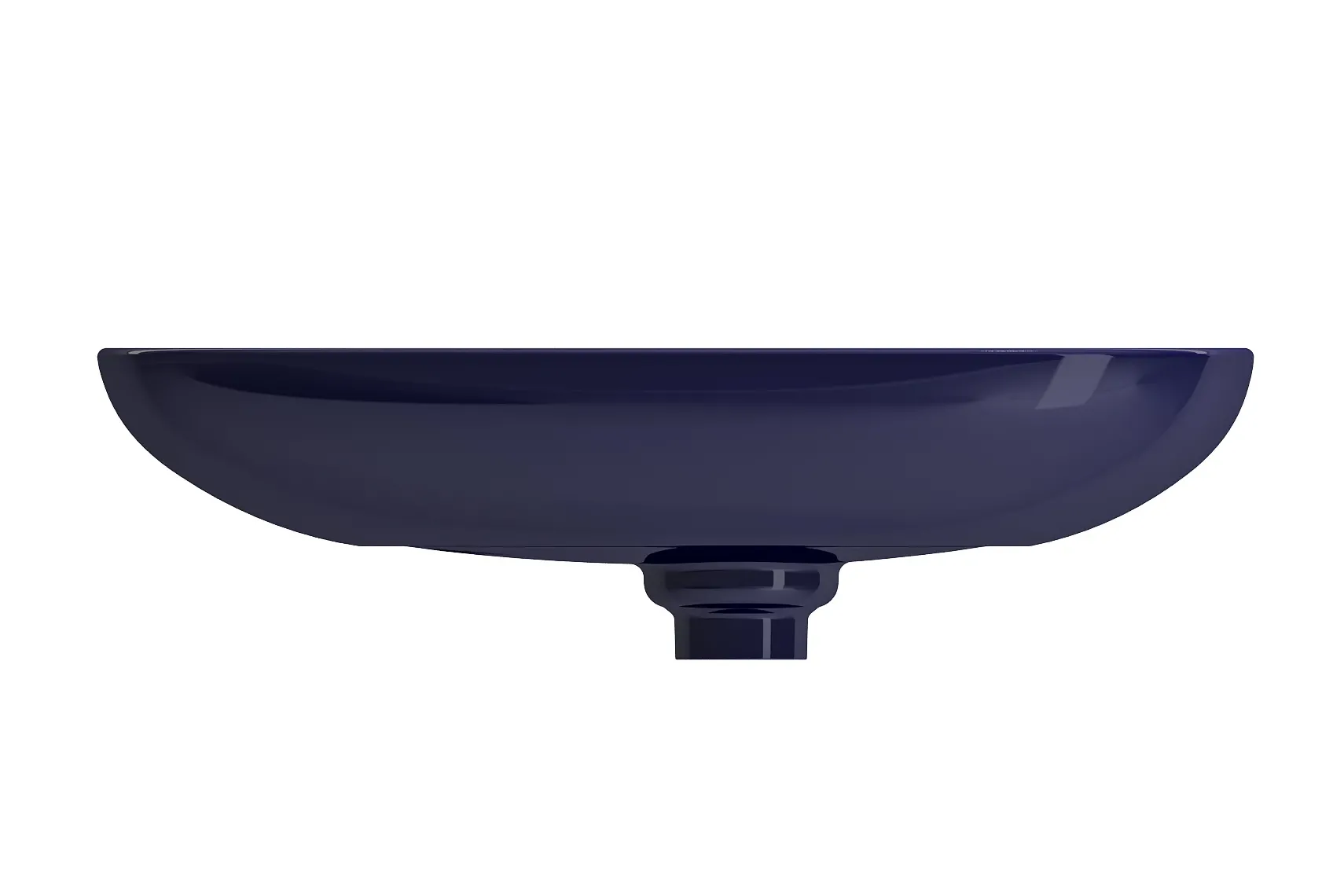 BOCCHI Etna 23" Palette Shaped Vessel Fireclay Bathroom Sink, Sapphire Blue, 1114-010-0125