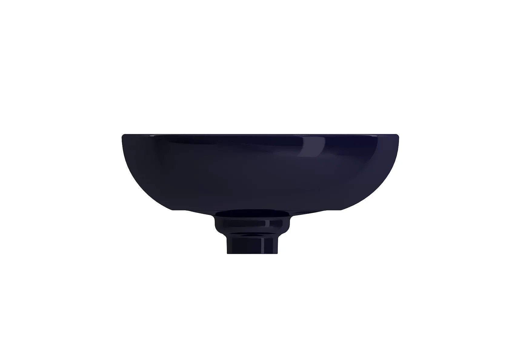 BOCCHI Etna 23" Palette Shaped Vessel Fireclay Bathroom Sink, Sapphire Blue, 1114-010-0125