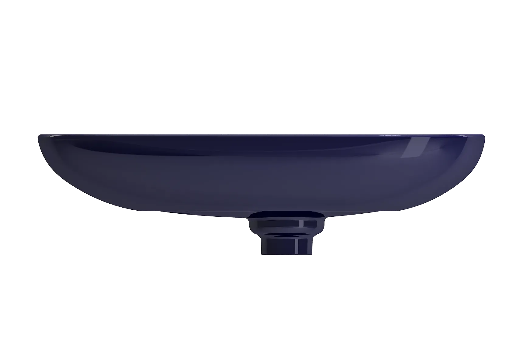 BOCCHI Etna 23" Palette Shaped Vessel Fireclay Bathroom Sink, Sapphire Blue, 1114-010-0125