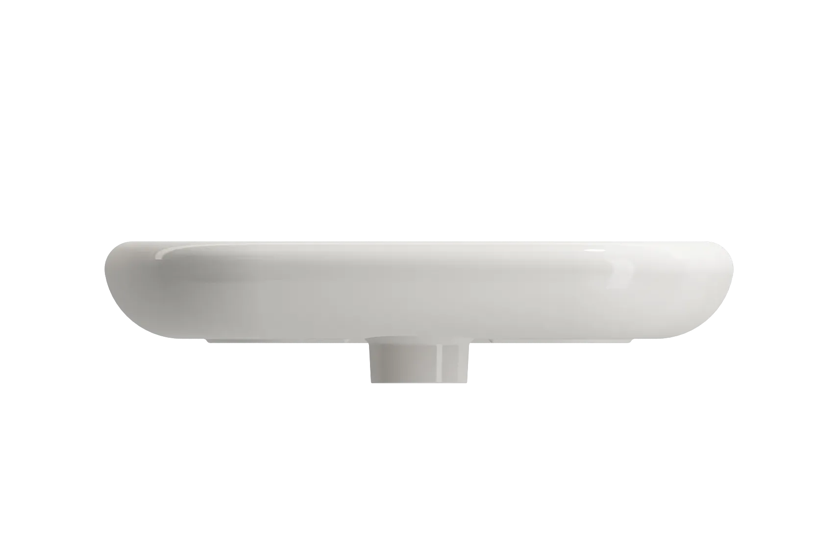 BOCCHI Fenice 22" Rectangle Vessel Fireclay Bathroom Sink, Biscuit, Single Faucet Hole, 1489-014-0126