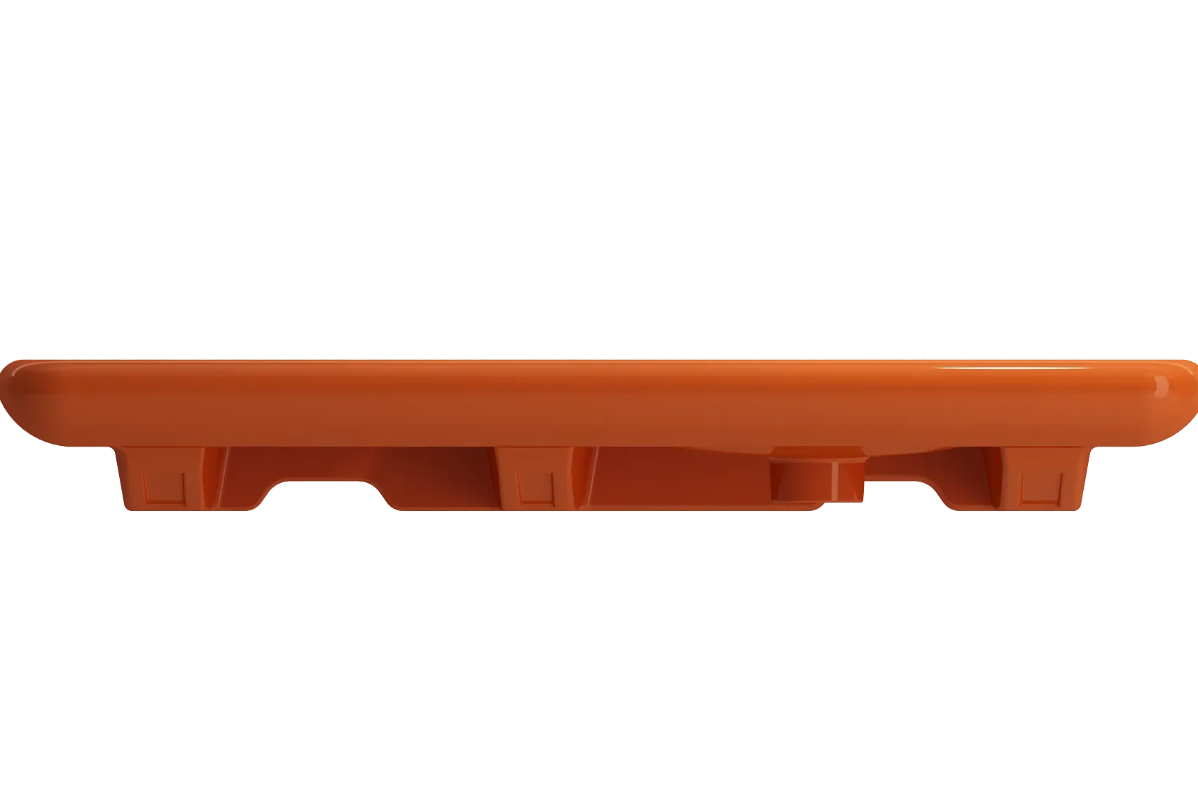 BOCCHI Fenice 36" Rectangle Wallmount Fireclay Bathroom Sink, Orange, Single Faucet Hole, 1490-012-0126
