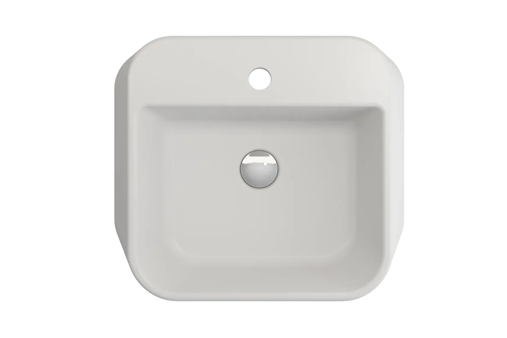 BOCCHI Firenze 20" Rectangle Vessel Fireclay Bathroom Sink, Matte White, Single Faucet Hole, 1074-002-0126