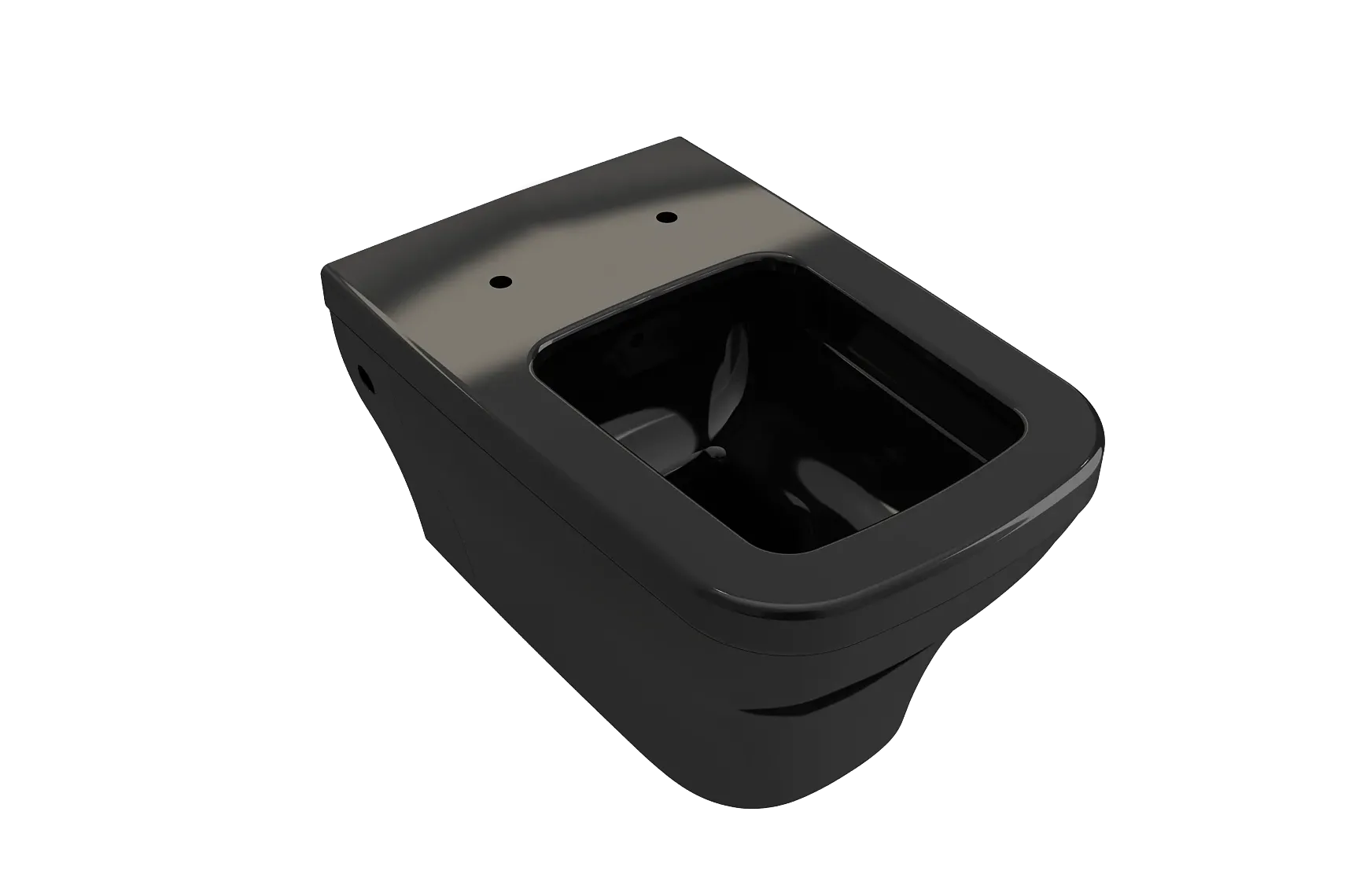 BOCCHI Firenze Wall-Hung Toilet Bowl in Black, 1304-005-0129