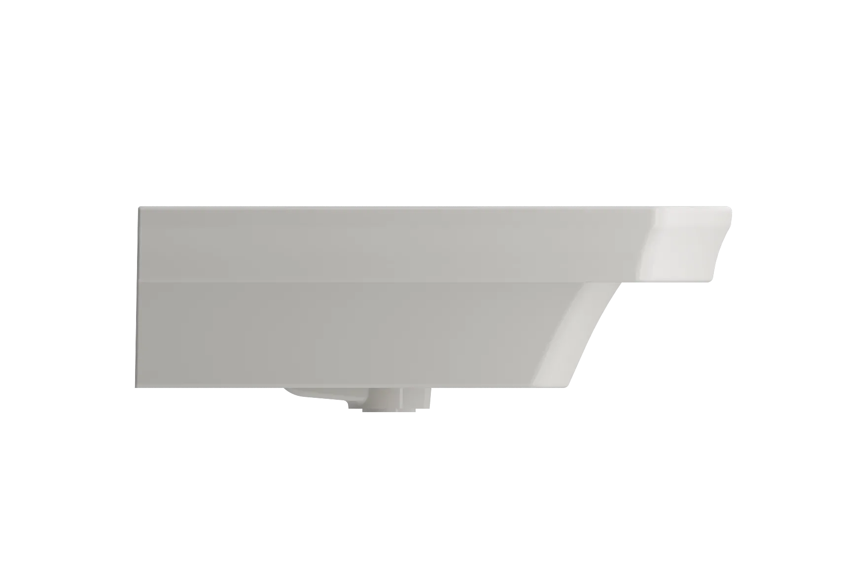 BOCCHI Lavita 40" Rectangle Wallmount Fireclay Bathroom Sink, Biscuit, 3 Faucet Hole, 1168-014-0127