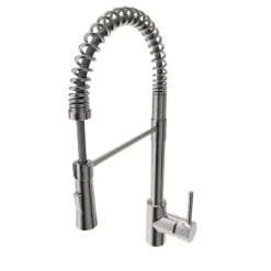 BOCCHI Livenza 1.75 GPM Brass Kitchen Faucet, Goose Neck, Stainless Steel, 2020 0001 SS