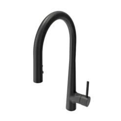 BOCCHI Lugano 1.75 GPM Brass Kitchen Faucet, Modern, Matte Black, 2025 0001 MB