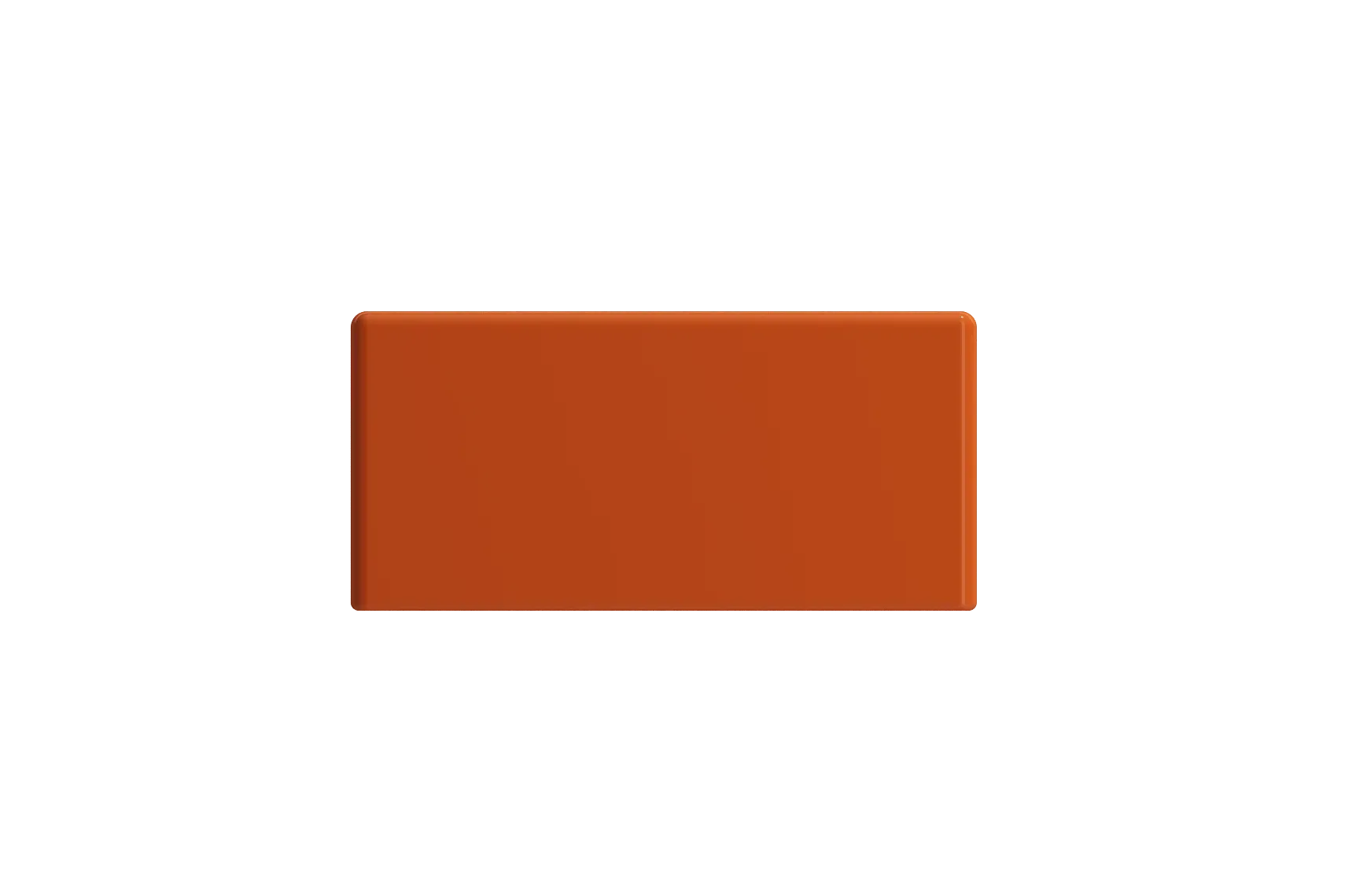 BOCCHI Milano Small 15" Rectangle Wallmount Fireclay Bathroom Sink, Orange, Single Faucet Hole, 1418-012-0126