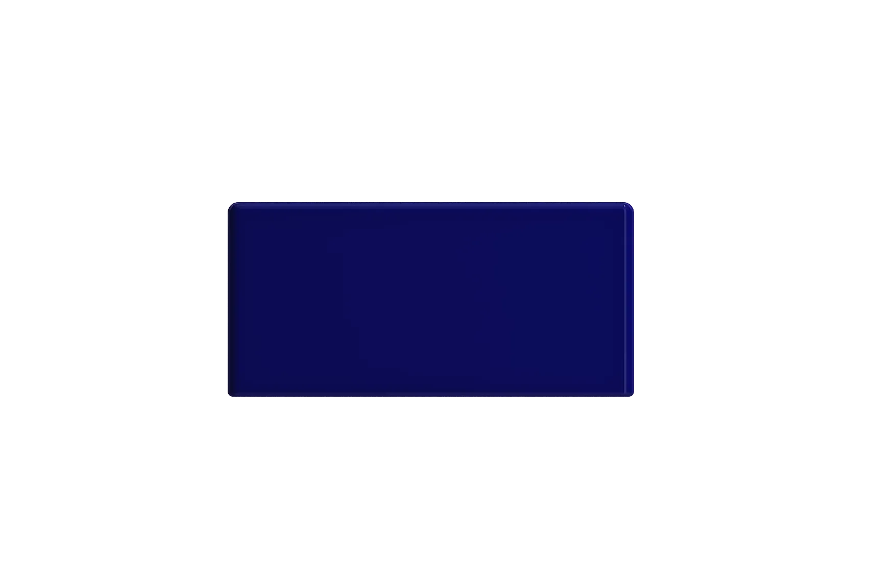 BOCCHI Milano Small 15" Rectangle Wallmount Fireclay Bathroom Sink, Sapphire Blue, Single Faucet Hole, 1418-010-0126