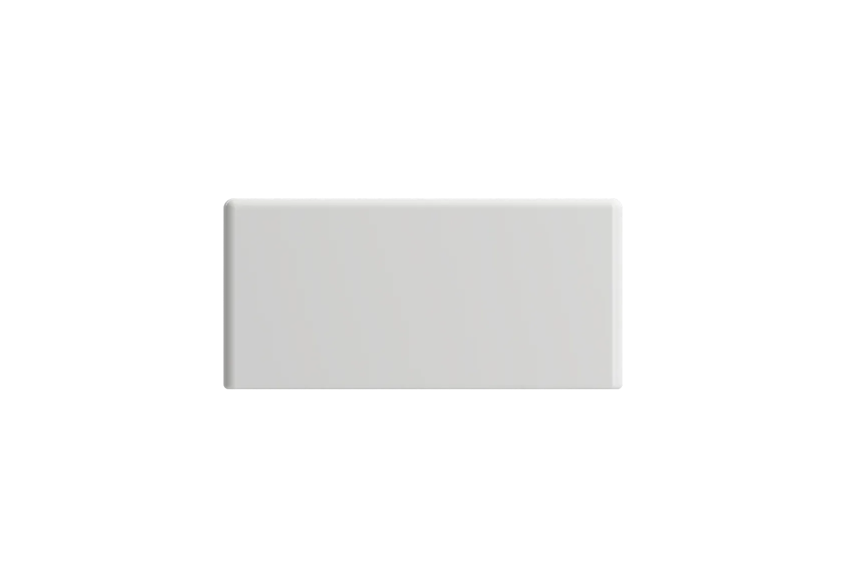 BOCCHI Milano Small 15" Rectangle Wallmount Fireclay Bathroom Sink, White, Single Faucet Hole, 1418-001-0126