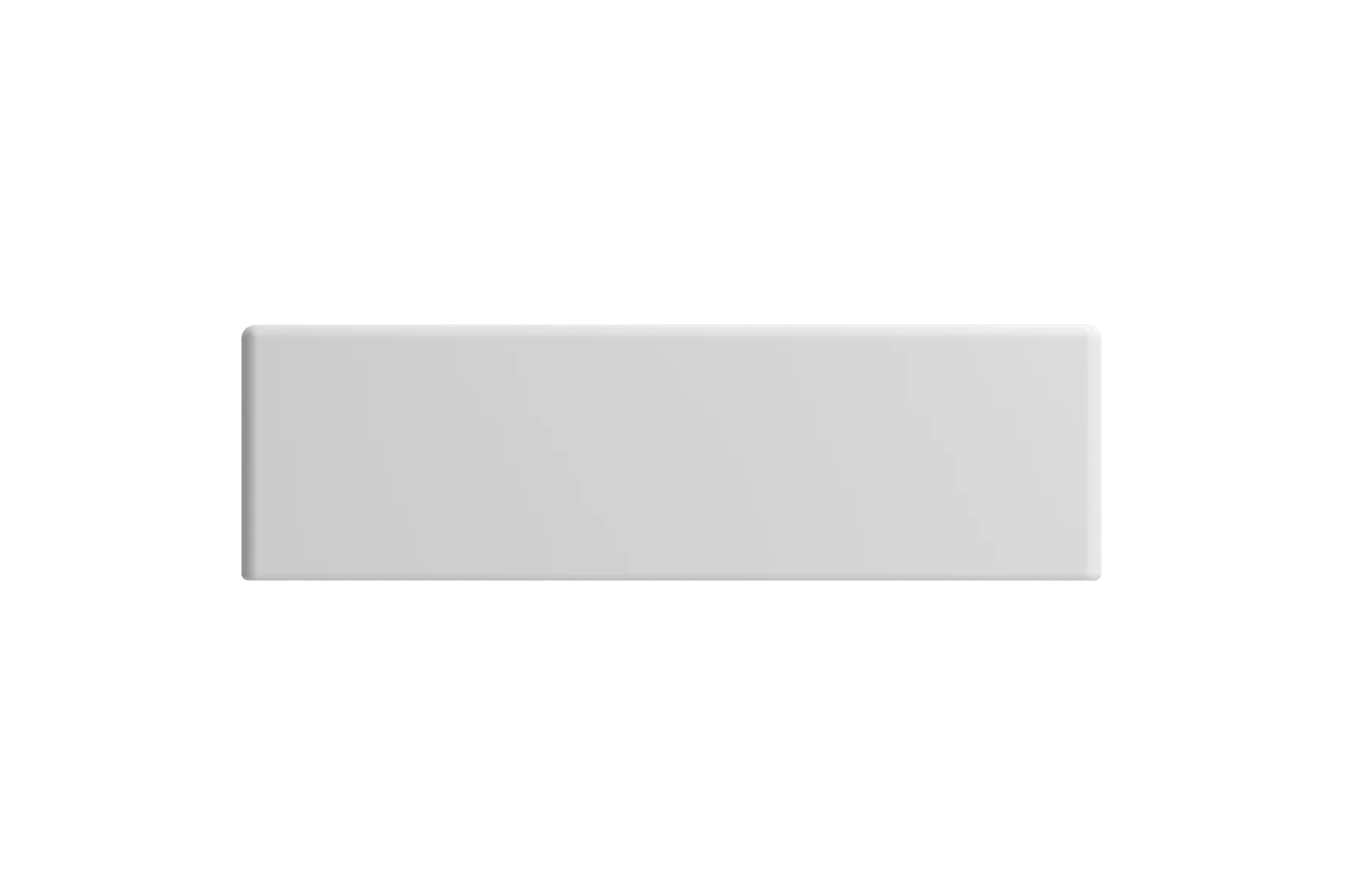BOCCHI Milano Small 15" Rectangle Wallmount Fireclay Bathroom Sink, Matte White, Single Faucet Hole, 1419-002-0126