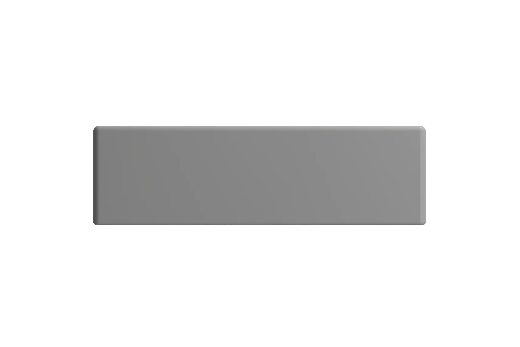 BOCCHI Milano Small 15" Rectangle Wallmount Fireclay Bathroom Sink, Matte Gray, Single Faucet Hole, 1419-006-0126
