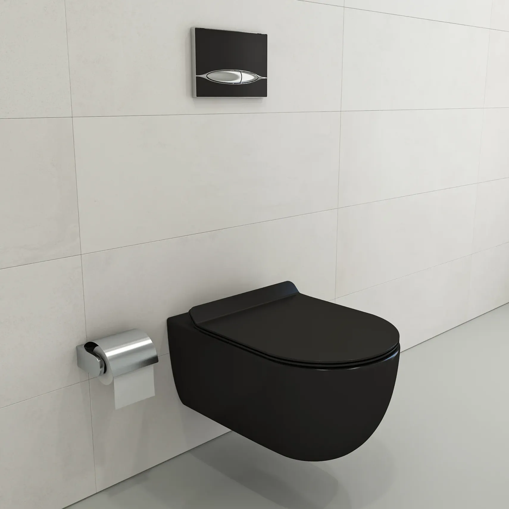 BOCCHI Milano Toilet Seat for 1632 model in Matte Black, A0337-004
