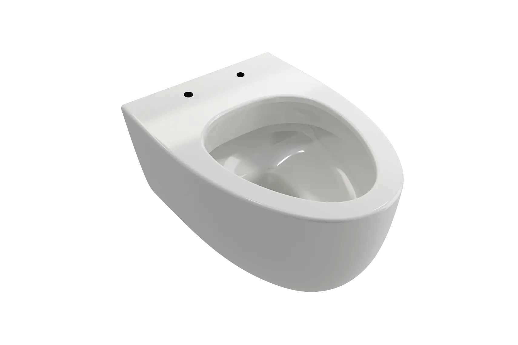BOCCHI Milano Wall-hung Elongated Toilet Bowl White, 1632-001-0129