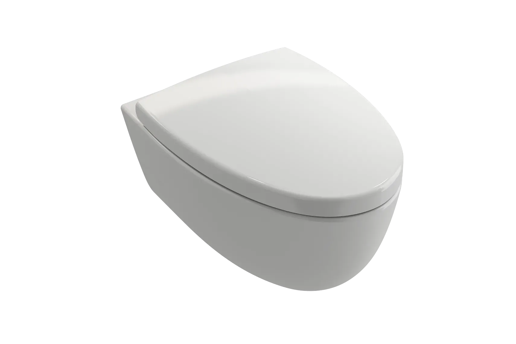 BOCCHI Milano Wall-hung Elongated Toilet Bowl White, 1632-001-0129