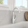BOCCHI Pagano 1.75 GPM Brass Kitchen Faucet, Transitional, Stainless Steel, 2024 0001 SS