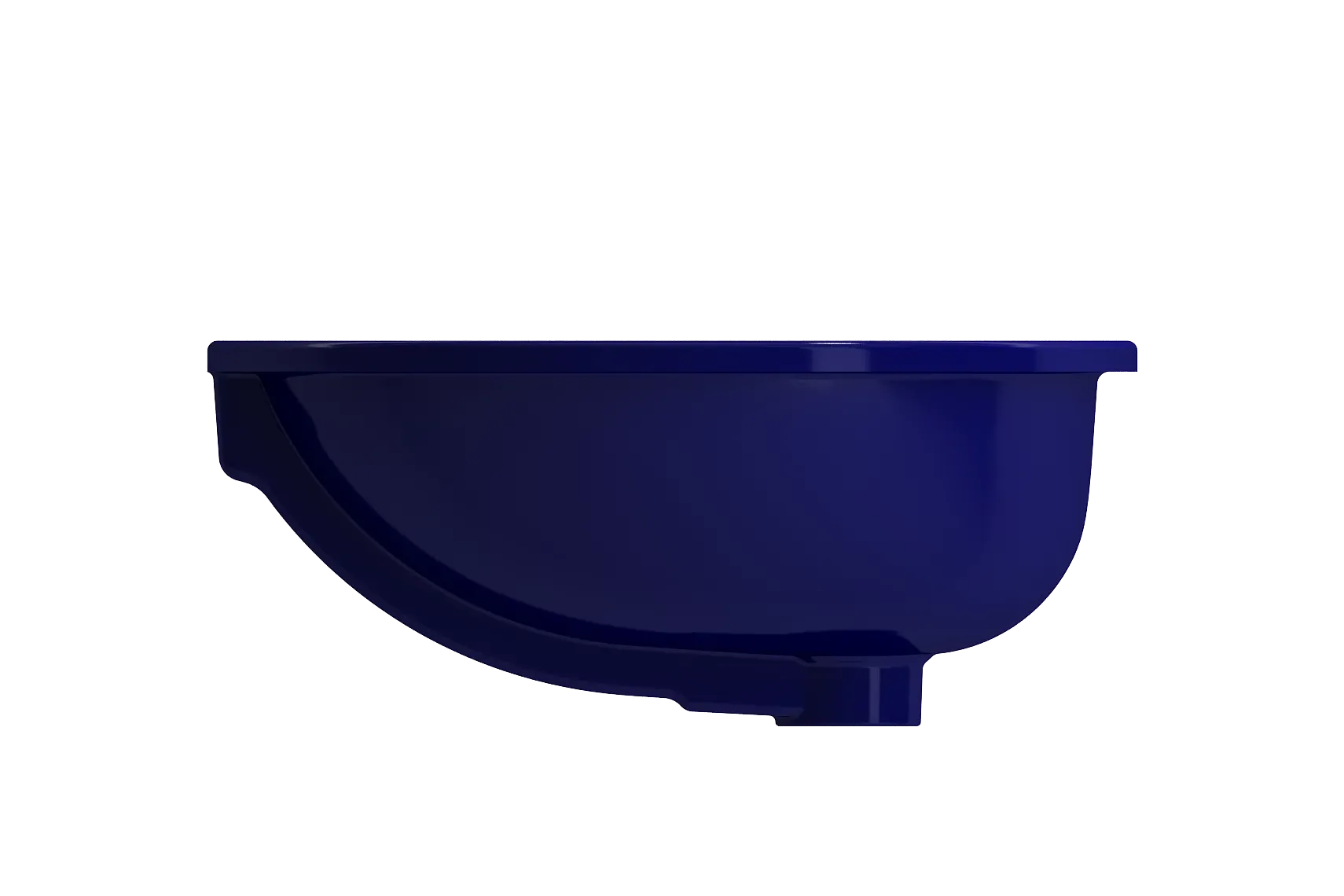 BOCCHI Parma 22" Oval Undermount Fireclay Bathroom Sink, Sapphire Blue, 1384-010-0125