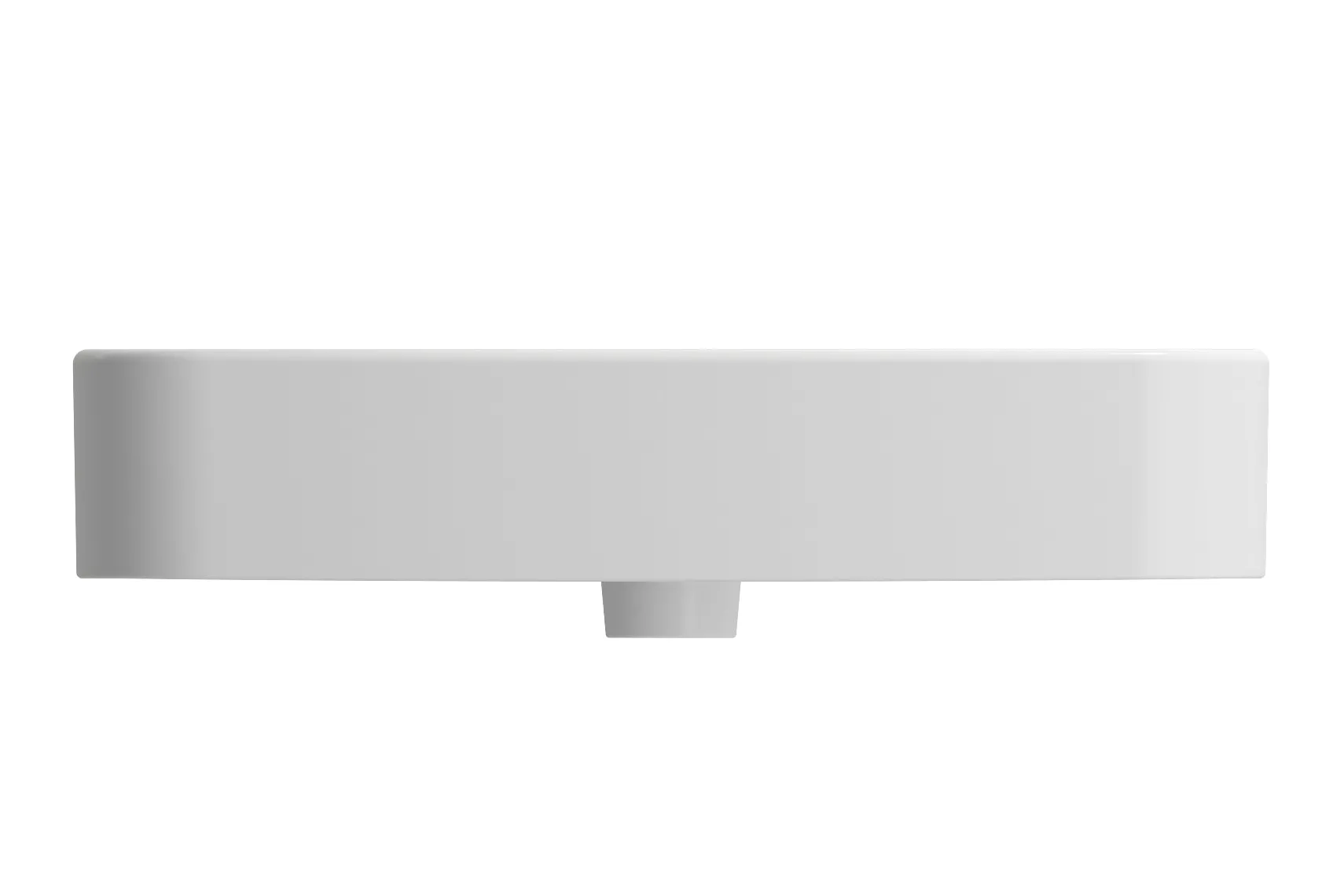 BOCCHI Parma 26" Rectangle Wallmount Fireclay Bathroom Sink, Matte White, 3 Faucet Hole, 1123-002-0127