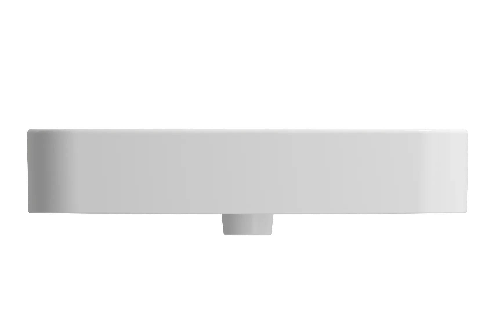 BOCCHI Parma 26" Rectangle Wallmount Fireclay Bathroom Sink, Matte White, 3 Faucet Hole, 1123-002-0127