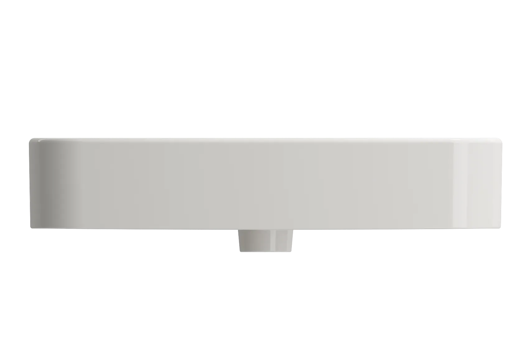 BOCCHI Parma 26" Rectangle Wallmount Fireclay Bathroom Sink, Biscuit, 3 Faucet Hole, 1123-014-0127
