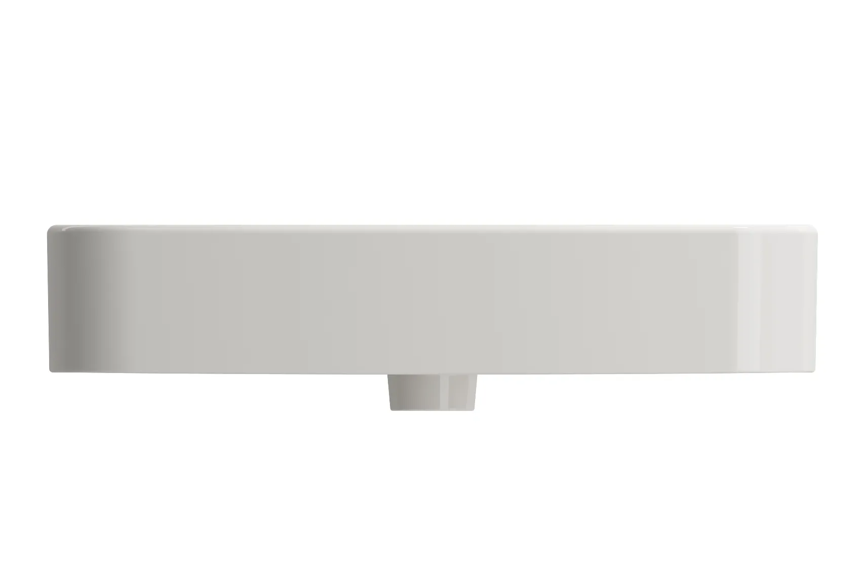 BOCCHI Parma 26" Rectangle Wallmount Fireclay Bathroom Sink, Biscuit, 3 Faucet Hole, 1123-014-0127