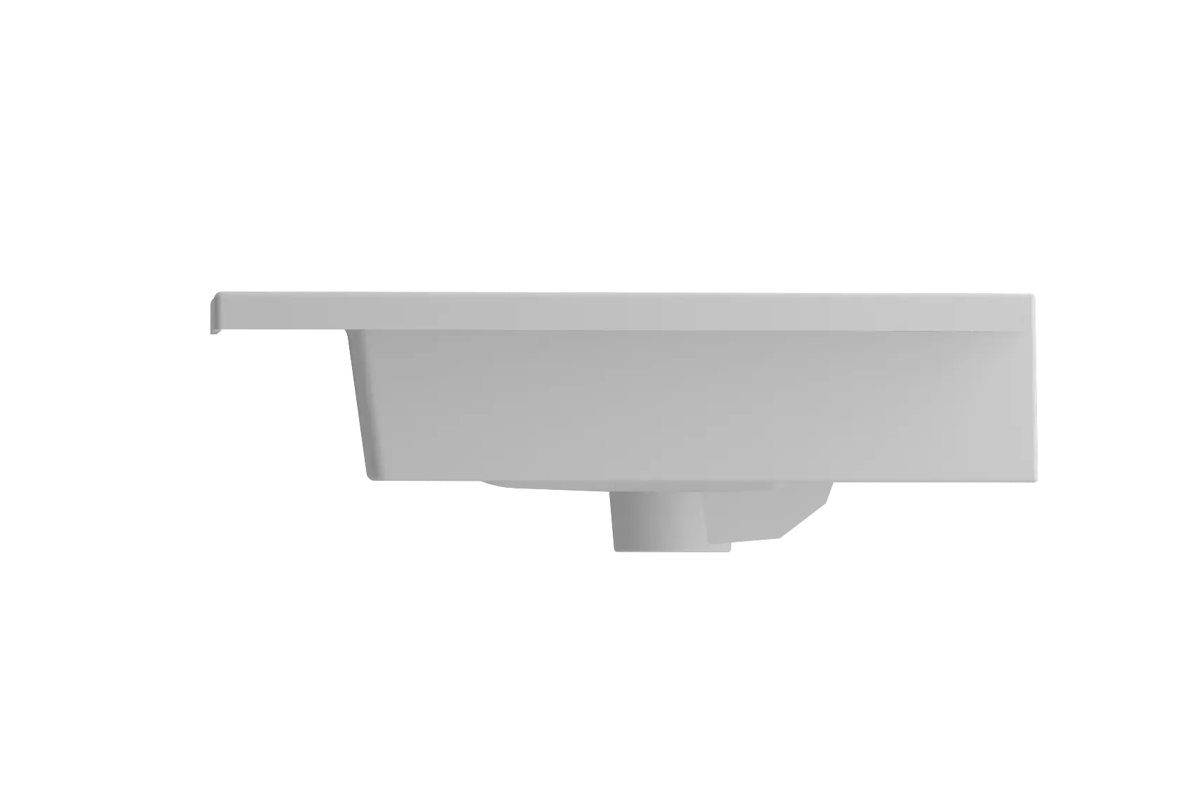 BOCCHI Ravenna 32" Rectangle Wallmount Fireclay Bathroom Sink, Matte White, 3 Faucet Hole, 1113-002-0127