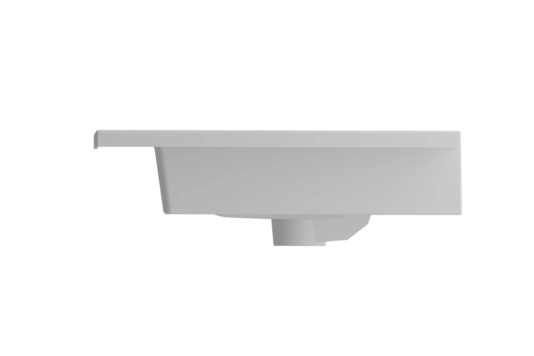 BOCCHI Ravenna 32" Rectangle Wallmount Fireclay Bathroom Sink, Matte White, 3 Faucet Hole, 1113-002-0127
