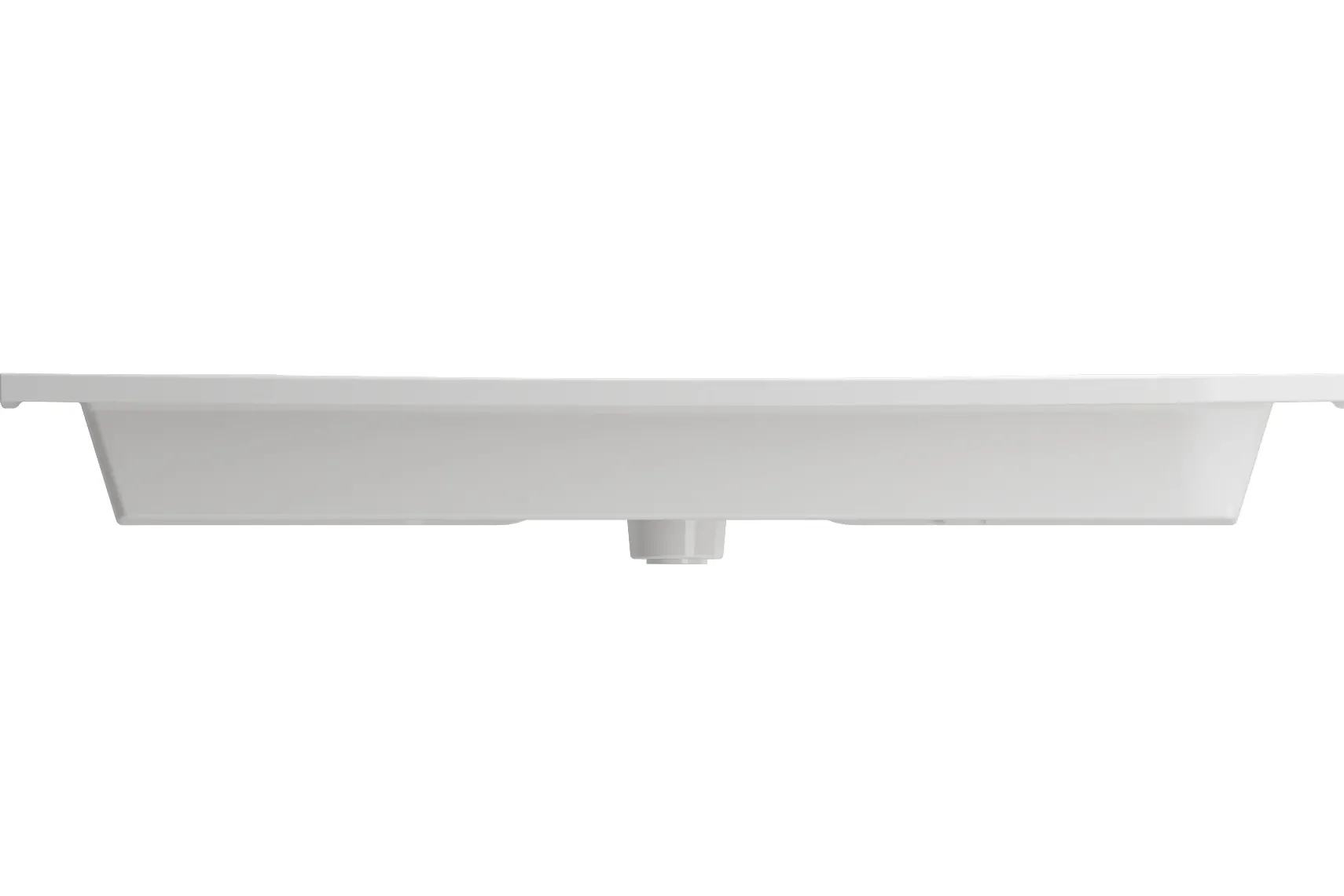 BOCCHI Ravenna 41" Rectangle Wallmount Fireclay Bathroom Sink, White, 3 Faucet Hole, 1105-001-0127