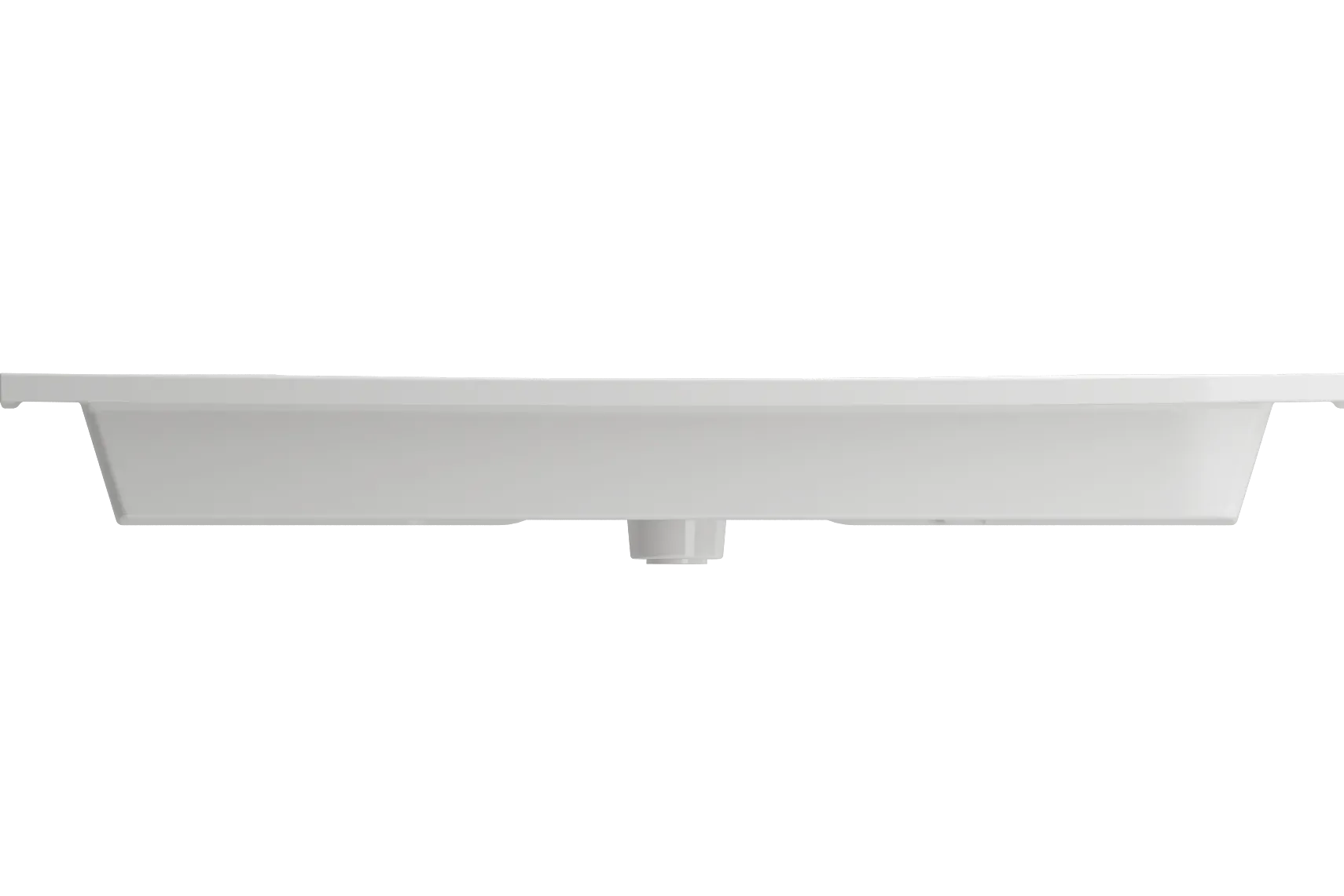 BOCCHI Ravenna 41" Rectangle Wallmount Fireclay Bathroom Sink, White, 3 Faucet Hole, 1105-001-0127