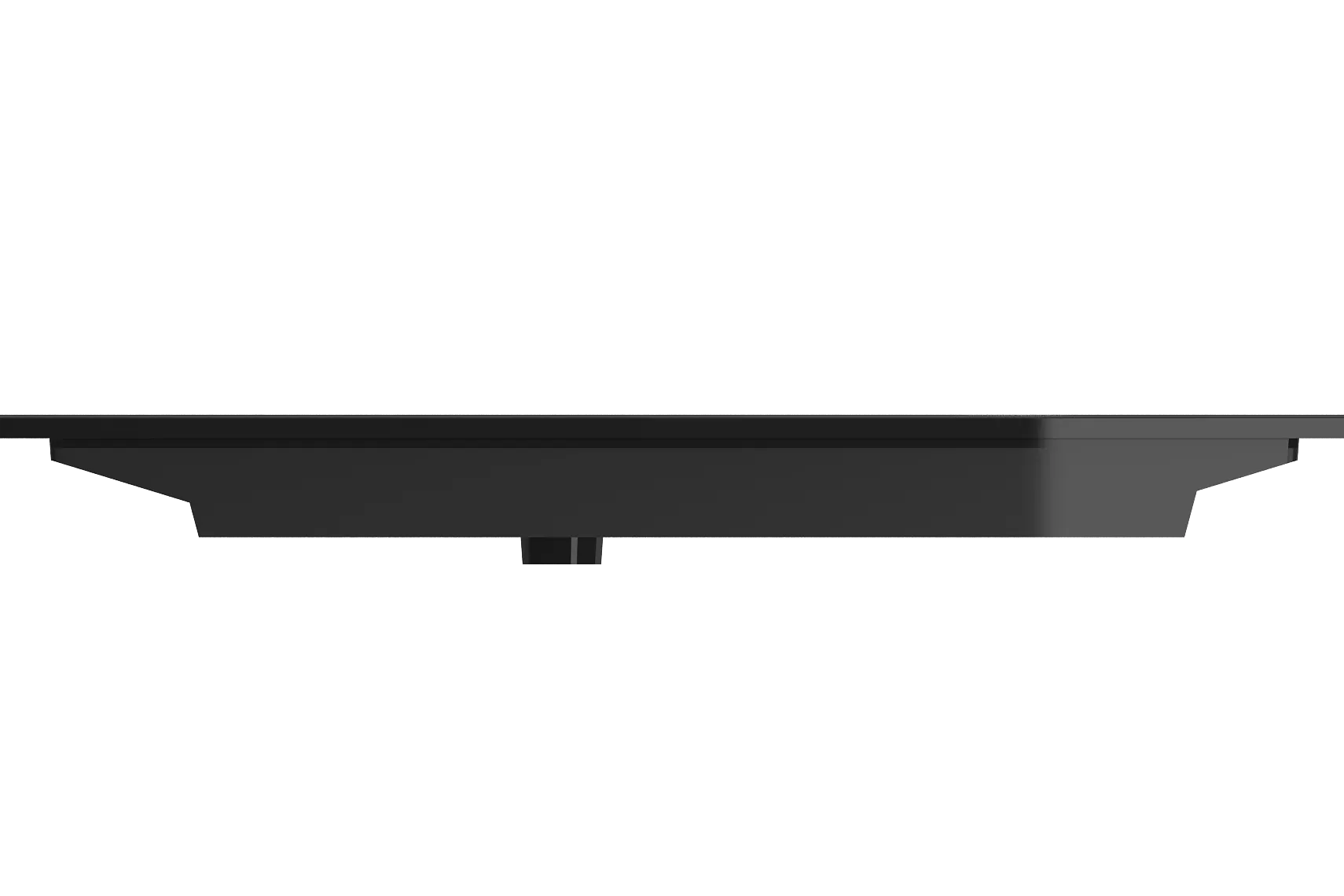 BOCCHI Ravenna 48" Rectangle Wallmount Fireclay Bathroom Sink, Black, 3 Faucet Hole, 1305-005-0127