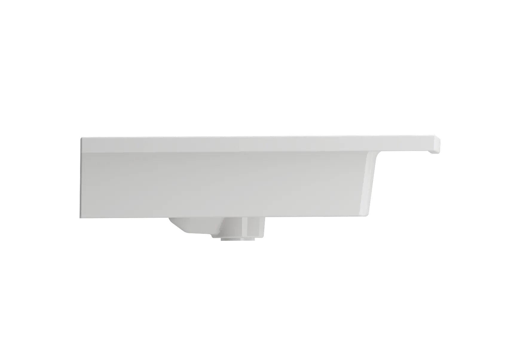 BOCCHI Ravenna 41" Rectangle Wallmount Fireclay Bathroom Sink, White, Single Faucet Hole, 1105-001-0126