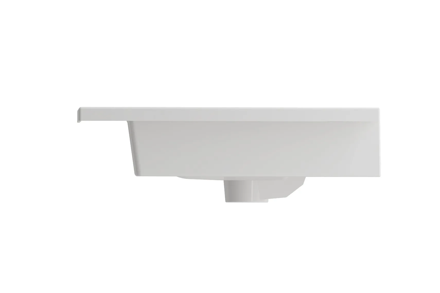 BOCCHI Ravenna 32" Rectangle Wallmount Fireclay Bathroom Sink, White, 3 Faucet Hole, 1113-001-0127