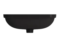 BOCCHI Scala 22" Rectangle Undermount Fireclay Bathroom Sink, Matte Black, 1006-004-0125