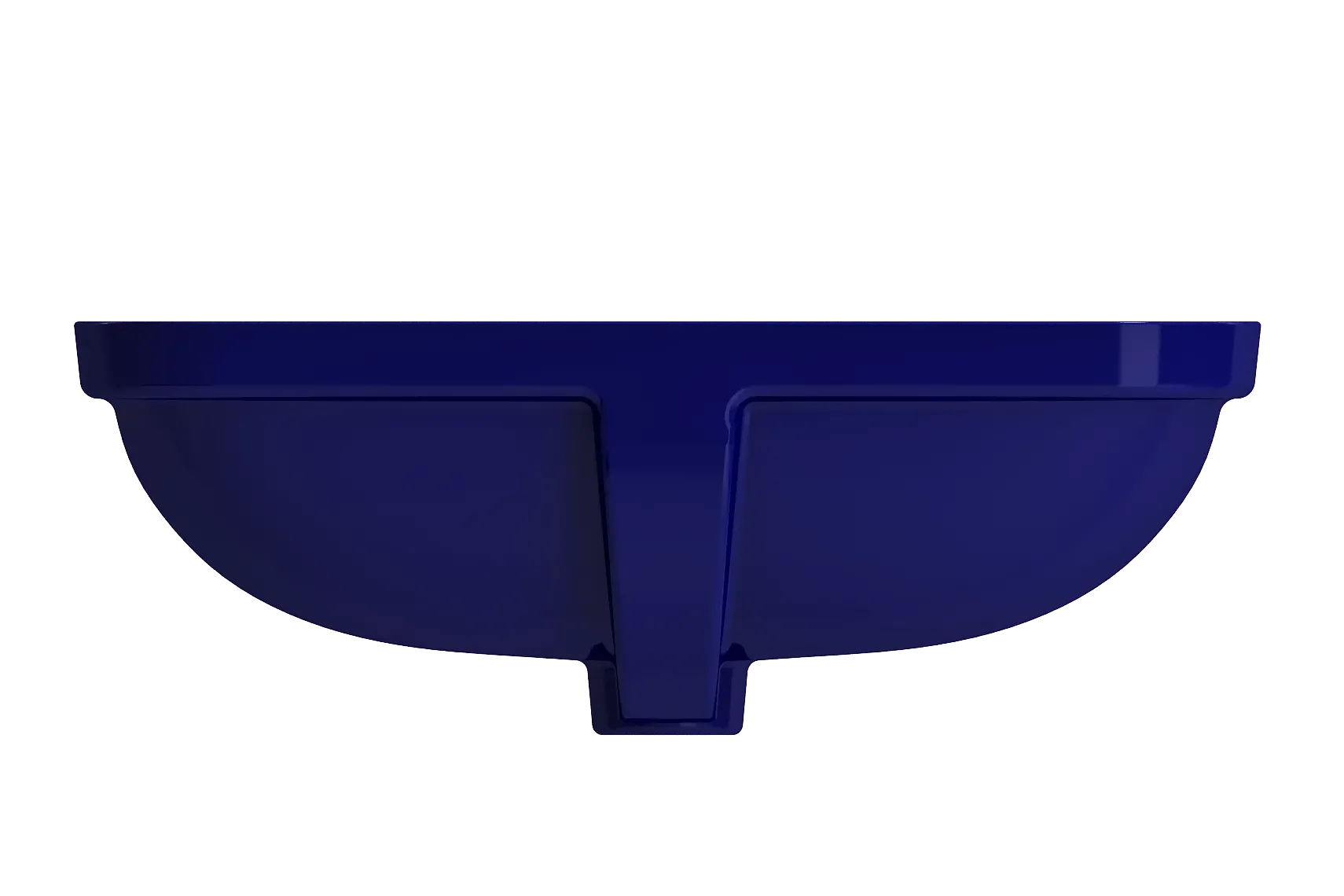 BOCCHI Scala 22" Rectangle Undermount Fireclay Bathroom Sink, Sapphire Blue, 1006-010-0125