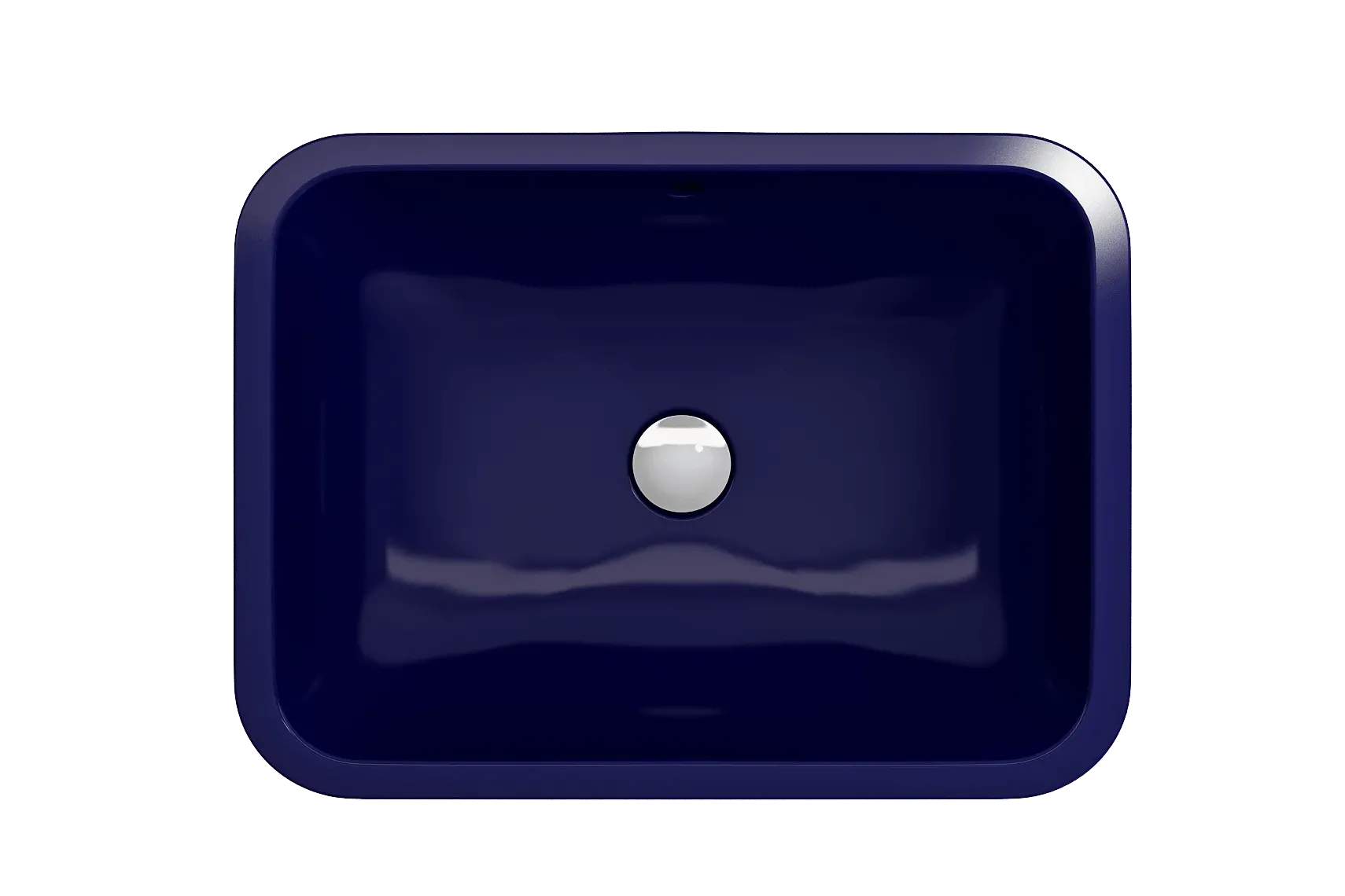 BOCCHI Scala 22" Rectangle Undermount Fireclay Bathroom Sink, Sapphire Blue, 1006-010-0125