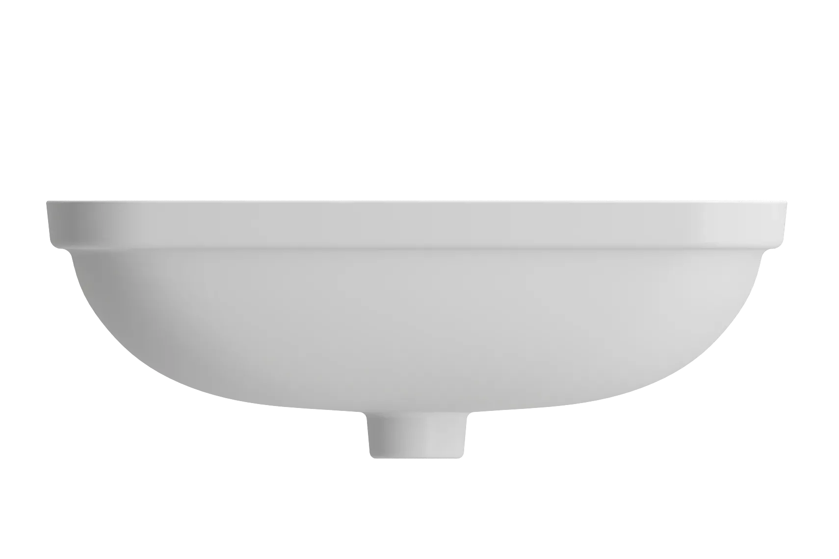 BOCCHI Scala 22" Rectangle Undermount Fireclay Bathroom Sink, Matte White, 1006-002-0125