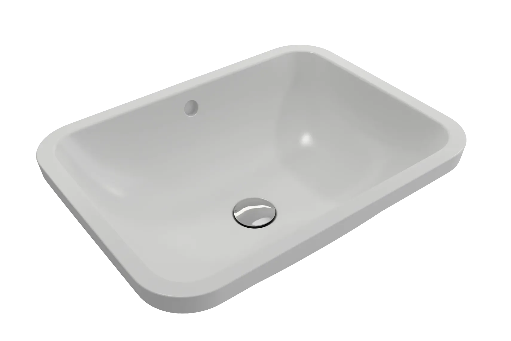 BOCCHI Scala 22" Rectangle Undermount Fireclay Bathroom Sink, Matte White, 1006-002-0125