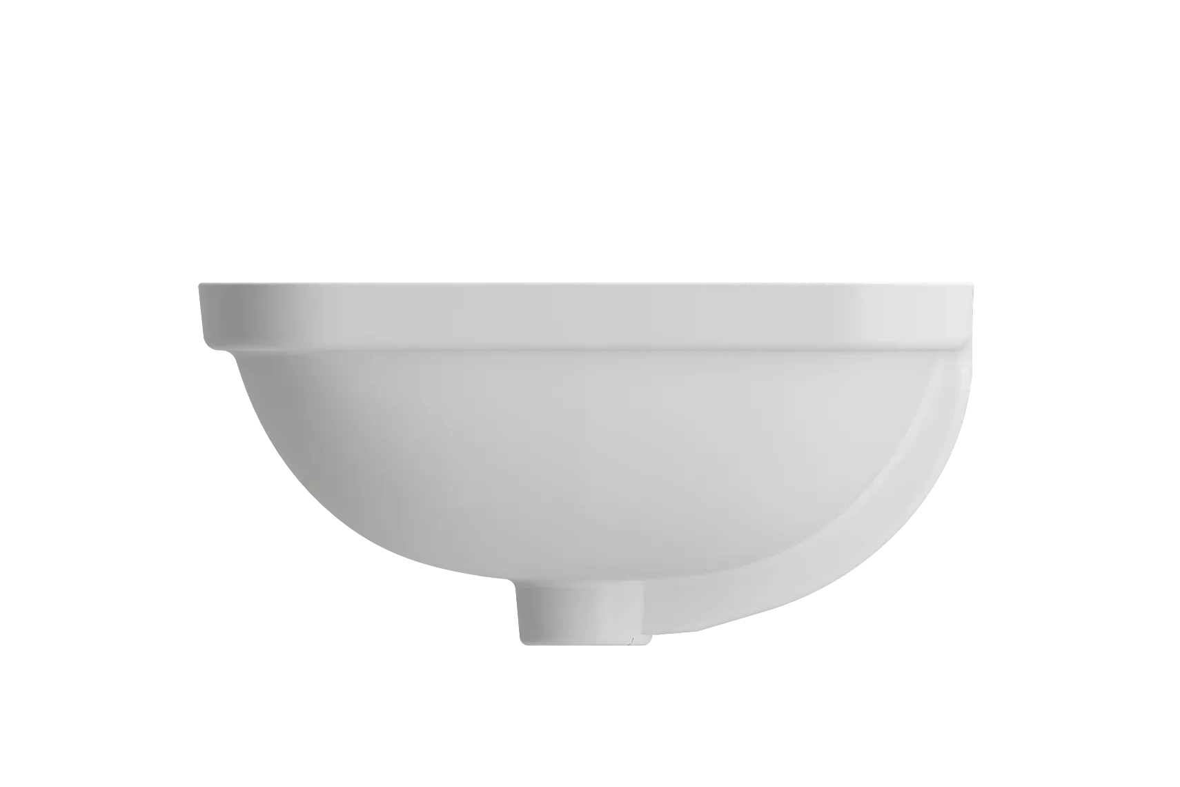 BOCCHI Scala 22" Rectangle Undermount Fireclay Bathroom Sink, Matte White, 1006-002-0125