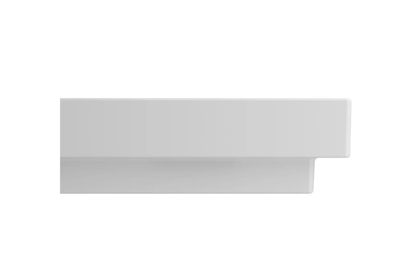 BOCCHI Scala 24" Rectangle Wallmount Fireclay Bathroom Sink, Matte White, 3 Faucet Hole, 1077-002-0127