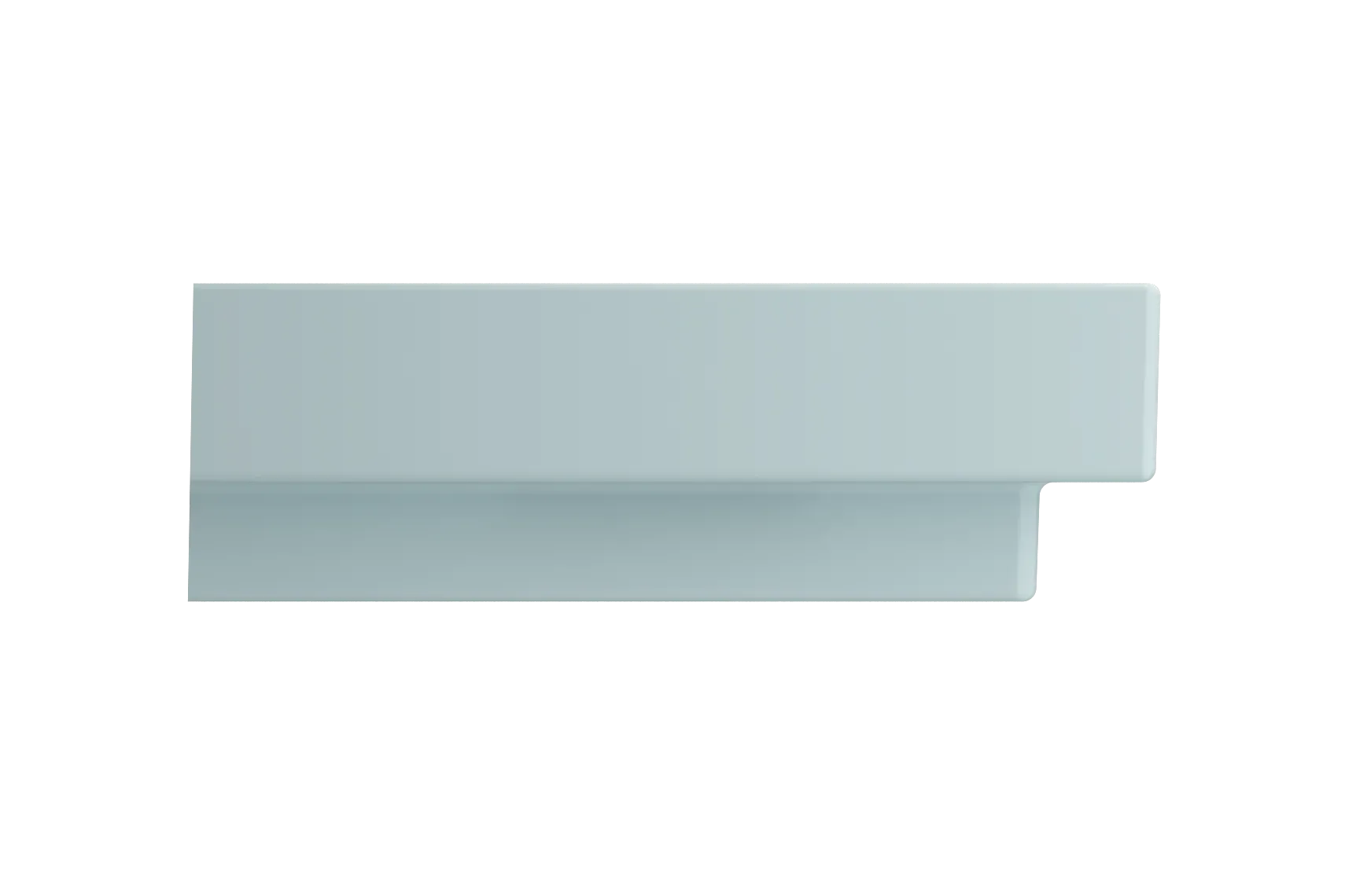BOCCHI Scala 32" Rectangle Wallmount Fireclay Bathroom Sink, Matte Ice Blue, Single Faucet Hole, 1078-029-0126